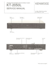 Kenwood KT-2050L Service Manual