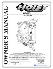 Hoist Fitness RS-2201 Owner's Manual