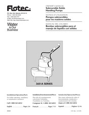 Flotec 3601A SERIES Owner's Manual