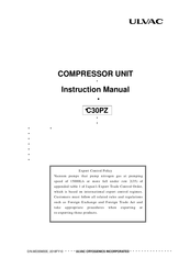 Ulvac C30PZ Instruction Manual