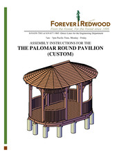 Forever Redwood THE PALOMAR ROUND PAVILION Assembly Instructions Manual