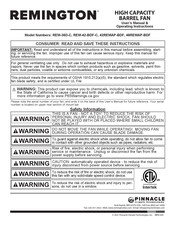 Pinnacle Climate Technologies Remington REM-42-BDF-C User's Manual & Operating Instructions