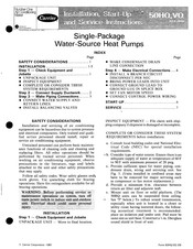 Carrier 50HQ033 Installation, Start-Up And Service Instructions Manual