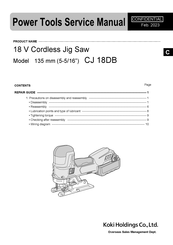 Koki Holdings CJ 18DB Service Manual