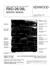 Kenwood RXD-26 Service Manual