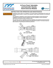 Task Force Tips G-Force GP C Series Instruction For Operation And Maintenance