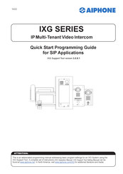 Aiphone IX-MV7 Quick Start Programming Manual