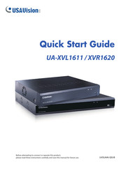 USAVision UA-XVL1611 Quick Start Manual