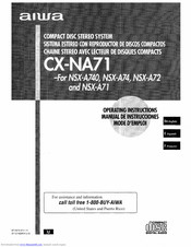Aiwa CX-NA71 Operating Instructions Manual