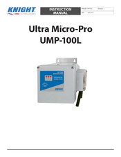 CFS KNIGHT Ultra Micro-Pro UMP-100L Instruction Manual