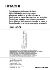 Hitachi Koki WH 10DCL Handling Instructions Manual