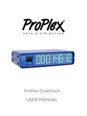 ProPlex CodeClock User Manual