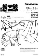 Panasonic SAAK510 - MINI HES W/CD PLAYER Operating Instructions Manual