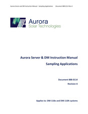 Aurora DM-110e Instruction Manual