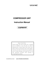 Ulvac C30PMVRT Instruction Manual
