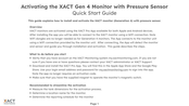 Xact Monitor Gen 4 Quick Start Manual