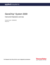 Thermo Scientific Applied Biosystems GeneChip Scanner 3000 Targeted Genotyping System Operation And Use