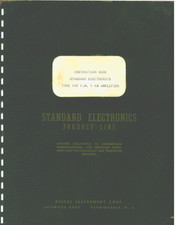 Reeves STANDARD ELECTRONICS 938 Instruction Book