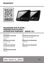 Silvercrest SPDVD 1A1 Quick Start Manual