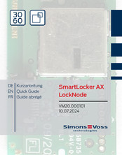 SimonsVoss SmartLocker AX Series Quick Manual