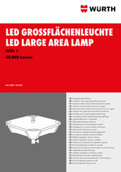 Würth LED-360DGR-280W-40000LUMEN Translation Of The Original Operating Instructions