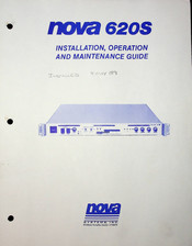 Nova 620S Installation, Operation And Maintenance Manual