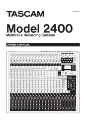 Tascam 2400 Owner's Manual