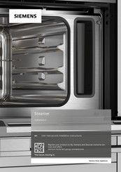 Siemens CD834GA 0 Series User Manual And Installation Instructions
