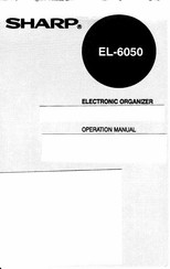 Sharp EL-6050 Operation Manual