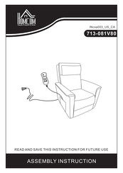 HOMCOM 713-081V80 Assembly Instruction Manual