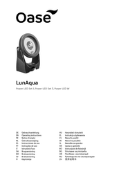 Oase LunAqua Power LED Set W Operating Instructions Manual
