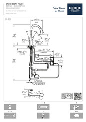 Grohe ZEDRA 30 205 2 FC Installation Instructions Manual