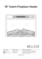 Belleze 050-HA-50118 Manual