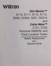 Wiltron Site Master S113 Battery Replacement