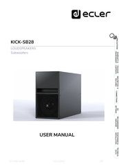 Ecler CKICKSB28BK User Manual