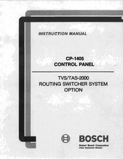 Bosch CP-1405 Instruction Manual