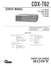 Sony CDX-T62 Service Manual