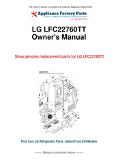 LG LFC22760TT Owner's Manual