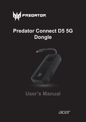 Acer Predator Connect D5 Instruction Manual