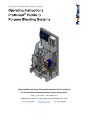 Prominent ProMix S Operating Instructions Manual