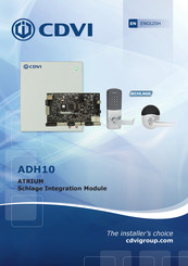 CDVI ATRIUM ADH10 Manual