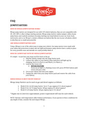 Weego N70 Faq
