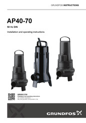 Grundfos AP70 Installation And Operating Instructions Manual