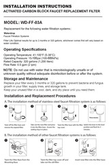 Waterdrop WD-FF-03A Installation Instructions Manual