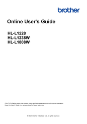 Brother HL-L1238W Online User's Manual