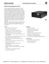 Sola HD S4K240BATC Manual