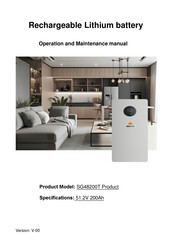 Sun Gold Power Powerwall X SG48200T Operation And Maintenance Manual