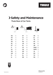 Thule OUTSET 901520 Safety And Maintenance
