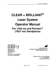 Solta Medical CLEAR + BRILLIANT Permea CB-HP-1927 Operator's Manual