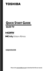 Toshiba 50QA5D63DB Quick Start Manual